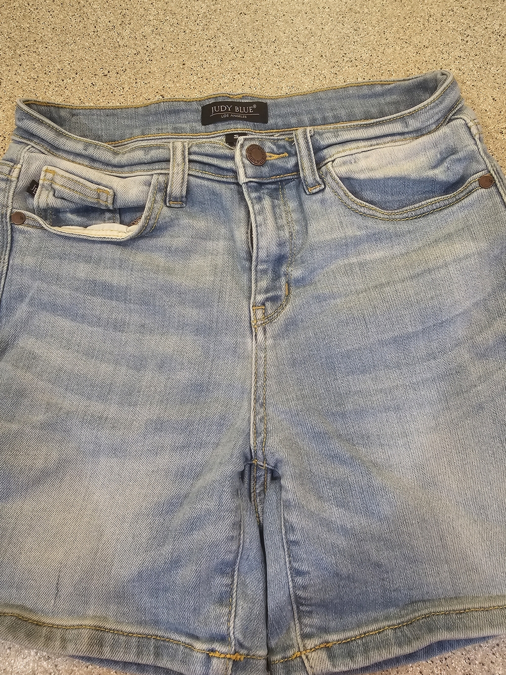 Judy Blue Light Blue Boyfriend Denim Shorts